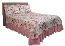Ver imagem 6 de Kit Cobre Leito Casal King Belize Matelassê Rosa Bebê 3 Pçs 400 Fios