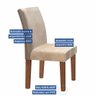 Conjunto 2 Cadeiras Suede Espanha Estofadas Cel Móveis - 6