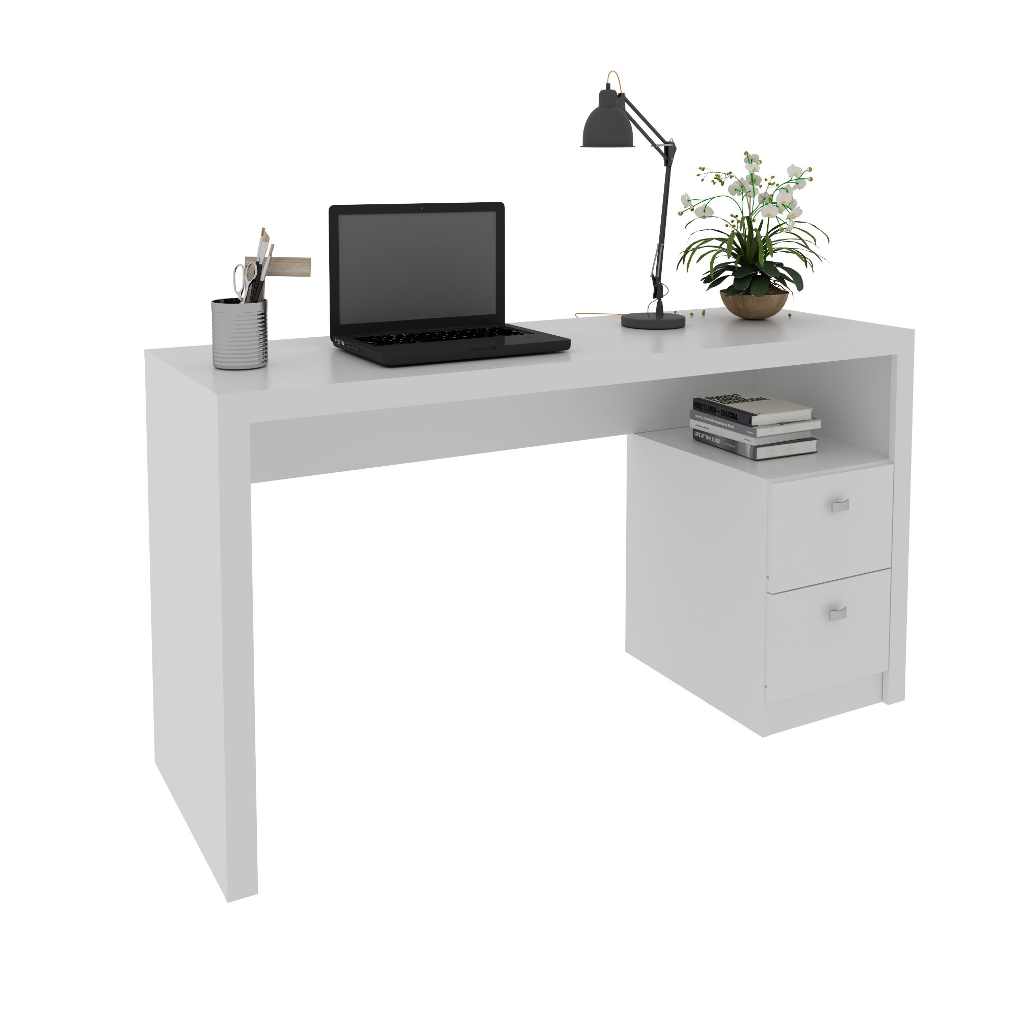 Mesa para Escritório 135,8cm com 2 gavetas ME4130 - 3