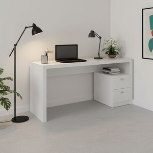 Escrivaninha Mesa Escritório 135,8cm com 2 gavetas ME4130