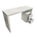 Ver imagem 5 de Escrivaninha Mesa Escritório com ME4130 2 Gavetas 135cm Branca