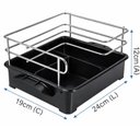Ver imagem 3 de Suporte Porta Condimentos Temperos Azeite Vinagre Sal Preto Organizador Cozinha Bancada Multiuso