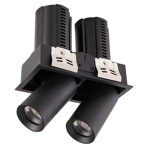 Spot Led Duplo de Embutir Aiva 14w 2700k 6482 Nordecor St3056