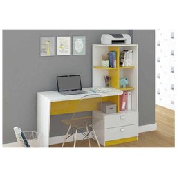 Mesa de Computador Elisa C/ 2 Gavetas e 6 Nichos Cinamomo - Permóbili - 5