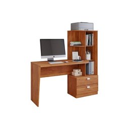 Mesa de Computador Elisa C/ 2 Gavetas e 6 Nichos Cinamomo - Permóbili - 1