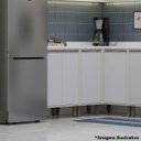 Ver imagem 5 de Balcão de Pia 120 cm para Cozinha 3 Portas Atenas Cinza Cristal