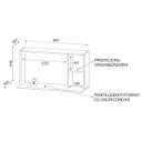 Ver imagem 3 de Armário Suporte para Microondas com Adega para Bebidas 80cm Laila Freijó