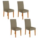 Ver imagem 7 de Conjunto Sala de Jantar Mesa 90x90 com 4 Cadeiras Helo Jade