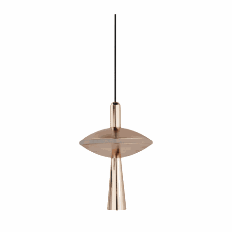 Pendente Orion Rose Gold 14cm Led 8w 3000k Bivolt