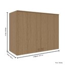 Ver imagem 3 de Armário Aéreo Modulado 02 Portas 85cm Setiba