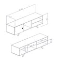 Ver imagem 4 de Rack Retrô com 1 Porta para Tv até 60 Polegadas Preto Rústico Rt 3014 Movelbento