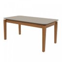 Ver imagem 1 de Mesa de Jantar Retangular 6 Lugares Tampo Vidro/MDF Áries Móveis Lopas