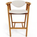 Ver imagem 6 de Kit 04 Banquetas Alta Para Cozinha Sala de Jantar Fixa Cecília L02 Linho Cru - Lyam Decor