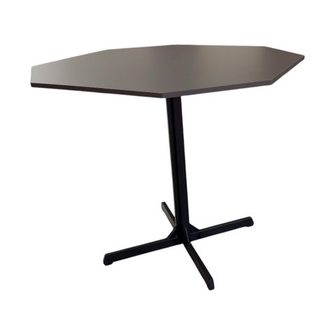 Mesa para Reunião e Cozinha com Octogonal Realme 90x90cm Chumbol/preto