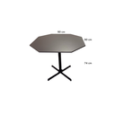 Ver imagem 4 de Mesa para Reunião e Cozinha com Octogonal Realme 90x90cm Chumbol/preto