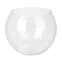 Vaso Vidro Aquário Transparente 19cm - 1