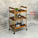 Ver imagem 4 de Carrinho Bar Bebidas para Servir Café Chá Adega Sala Estar:madeira Maciça