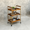 Ver imagem 2 de Carrinho Bar Bebidas para Servir Café Chá Adega Sala Estar:madeira Maciça