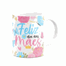 Caneca Floral Mães - Feliz Dia Das Mães - Branca - 2