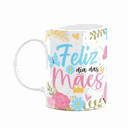 Ver imagem 1 de Caneca Floral Mães - Feliz Dia Das Mães - Branca