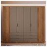 Guarda Roupa Casal Maximus 6 Portas 6 Gavetas Marrom Caemmun - 3
