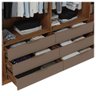 Guarda Roupa Casal Maximus 6 Portas 6 Gavetas Marrom Caemmun - 5