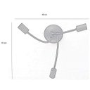 Ver imagem 2 de Plafon em Alumínio Aranha Bivolt Emalustres