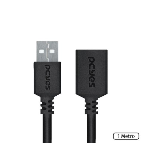 Cabo Extensor Usb a 2.0 Macho para Usb a 2.0 Femea 28awg Pur