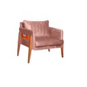 Ver imagem 1 de POLTRONA DECORATIVA MILÃO LUXO DORA BELA - 0125 Rosa