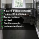 Ver imagem 4 de Piso Vinílico em Manta Pvc Preto Branco Dama ou Cimento 1x4m Cor:branco