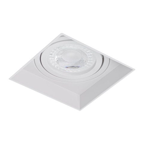 Spot no Frame Mr16 Branco-inclui Soquete para Lâmpada Gu10
