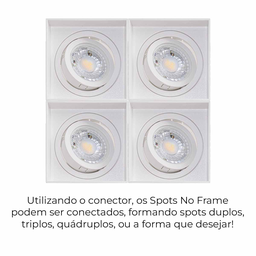 Spot no Frame Mr16 Branco-inclui Soquete para Lâmpada Gu10 - 7