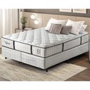 Ver imagem 1 de Cama Box Conjugado Queen com Colchão 158x69x198 Veneza Ii Gazin Cr35311 Branco