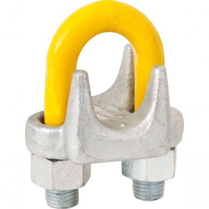 Clips para Cabo de Aço 1/4" Pesado Galvanizado Plus