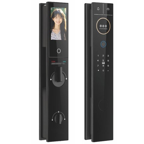 Fechadura Digital Eletronica Biometria Reconhecimento Facial Wifi App Celular Smartphone Cartao Resi