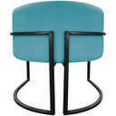 Ver imagem 7 de Kit 2 Poltronas Luna Decorativa Suede Cores Base Ferro Preto