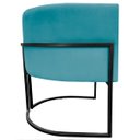 Ver imagem 5 de Kit 2 Poltronas Luna Decorativa Suede Cores Base Ferro Preto