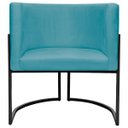 Ver imagem 3 de Kit 2 Poltronas Luna Decorativa Suede Cores Base Ferro Preto