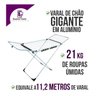 Varal Chão Abas Dobrável Grande Aluminio Super Resistente - 2
