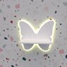 Prateleira Borboleta P com Luz de Led:branco Quente (amarelado)/branco Quente (amarelado) - 2