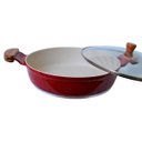 Ver imagem 2 de Frigideira Vermelha Antiaderente Marmorizado Javali AM 30cm