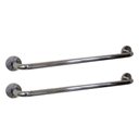 Ver imagem 1 de Barra Alça Apoio Kit 2 Uni Aço Inox 50cm Idoso Acessibilidade Pcd Cadeirante Gestante Suporte Anti
