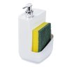 Conjunto de Pia Branco - Porta Detergente, Escorredor de Talheres e Lixeira 3l - 3