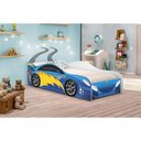 Ver imagem 3 de Cama Carro Fast Menino Azul Solteiro com Colchão