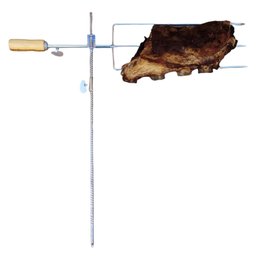 Espeto Triplo Costeleiro 59 Cm + Rastelo E Pá Para Brasas - 2