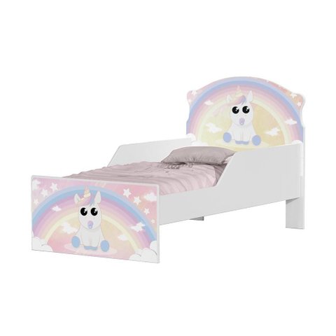 Mini Cama Unicórnio Bebê com Colchão