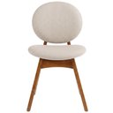 Ver imagem 2 de Cadeira para Sala de Jantar Cozinha Estofada Rattan Ibis L02 Linho Cru- Lyam Decor