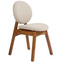 Ver mais imagens de Cadeira para Sala de Jantar Cozinha Estofada Rattan Ibis L02 Linho Cru- Lyam Decor