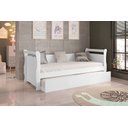 Ver imagem 1 de Cama Babá Solteiro Infantil com Auxiliar Mdf Branco