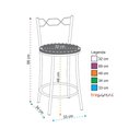 Ver imagem 2 de Kit 2 Banquetas Cromadas Assento Espuma D15 Treparoni Verde